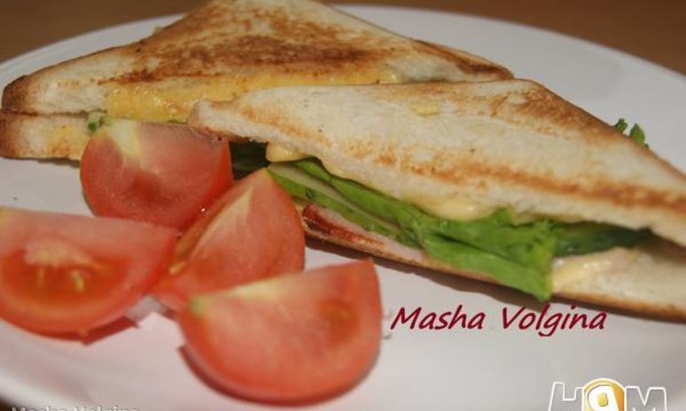 Рецепт сэндвича с сыром и карбонатом