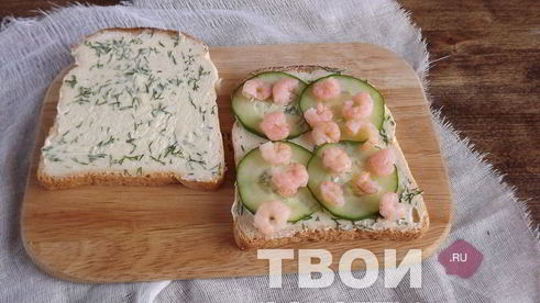 сэндвичи с креветками