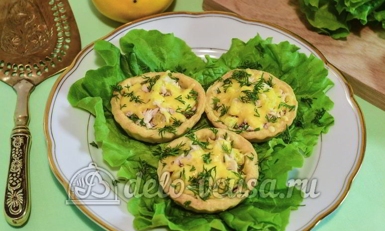Рецепт тарталеток с курицей и апельсином