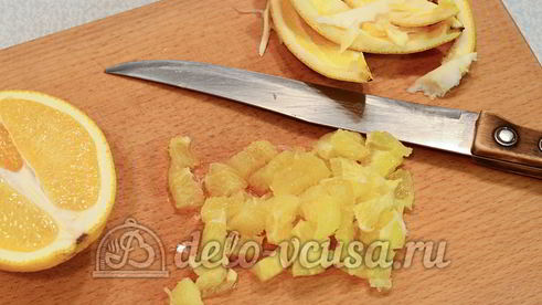 тарталетки с курицей и апельсином