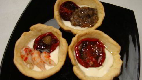 тарталетки с сыром джюгас