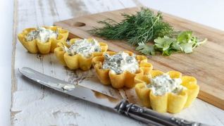 Тарталетки с творогом