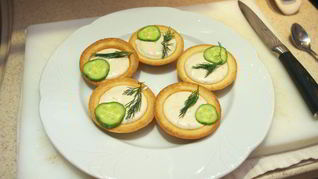 Тарталетки с творожным сыром