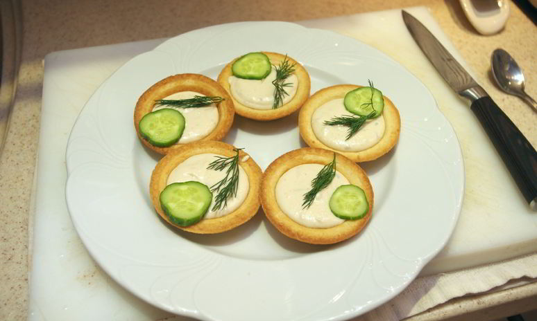 Рецепт тарталеток с творожным сыром