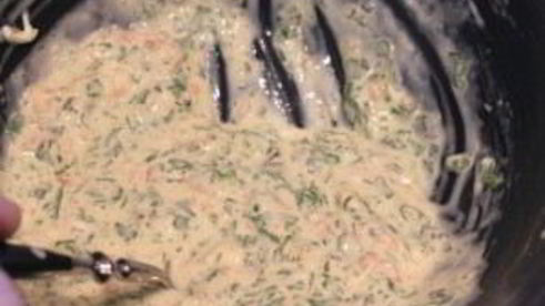 закуска в тарталетках с семгой