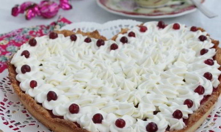 Рецепт брусничного тарта