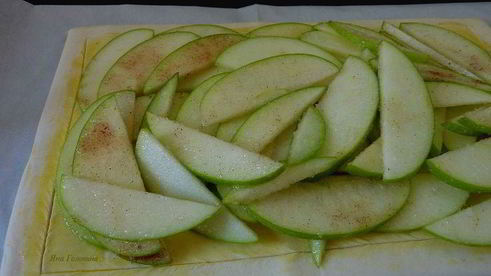 деревенский яблочный тарт