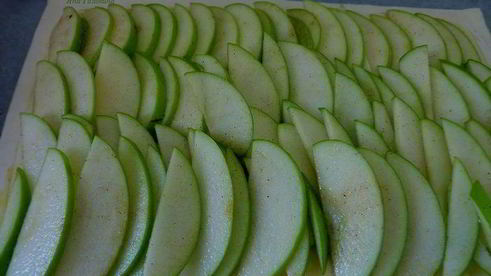 деревенский яблочный тарт