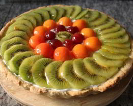 Фруктовый тарт с кремом шантильи