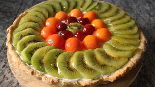 Фруктовый тарт с кремом шантильи