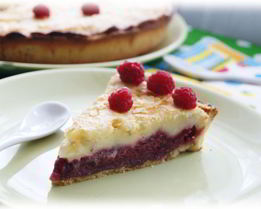 Малиновый тарт со сливочной заливкой