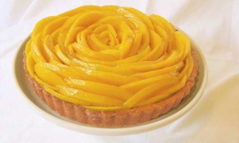 Рецепт мангового тарта с заварным кремом