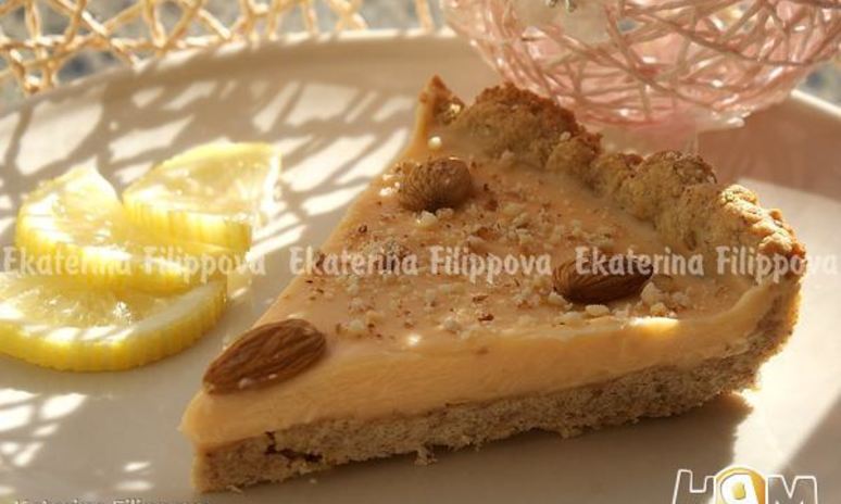 Рецепт миндального тарта с шоколадно-грейпфрутовым кремом