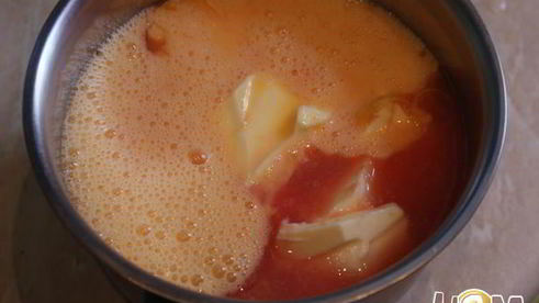 миндальный тарт с шоколадно-грейпфрутовым кремом