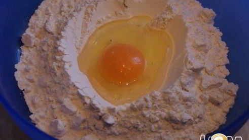 миндальный тарт с шоколадно-грейпфрутовым кремом