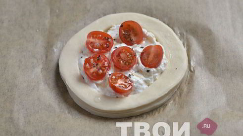 мини тарты с фетой и черри