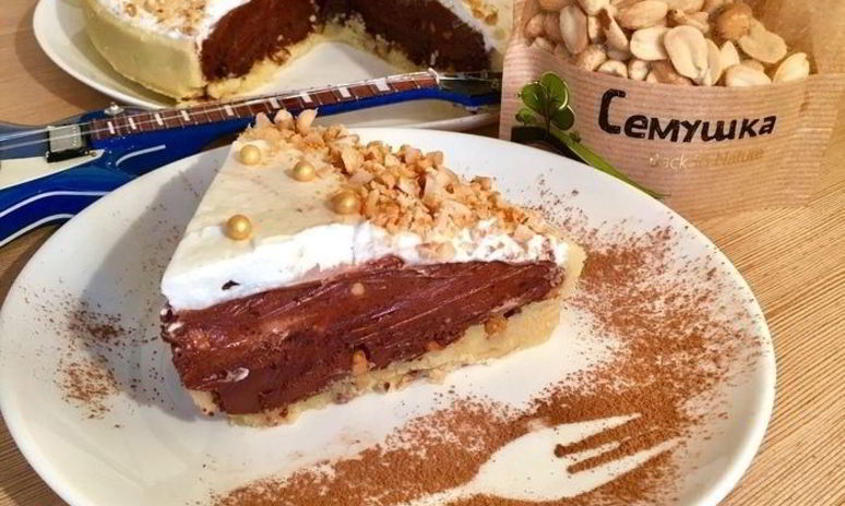 Рецепт шоколадна-арахисового тарт мужская страсть