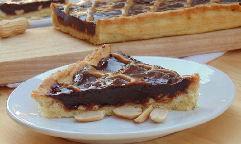 Рецепт шоколадна-арахисового тарт