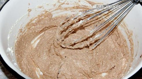 шоколадно-творожный тарт-суфле с малиной