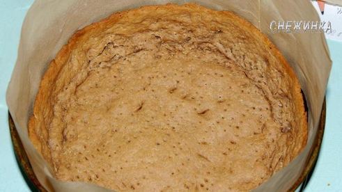 шоколадно-творожный тарт-суфле с малиной