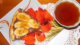 Шоколадный тарт с бананами Блаженство