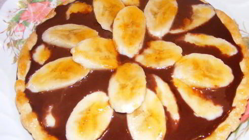 шоколадный тарт с бананами блаженство