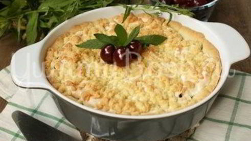 тарт с черешней