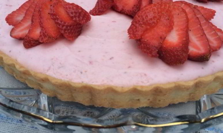 Рецепт тарта с клубничным муссом