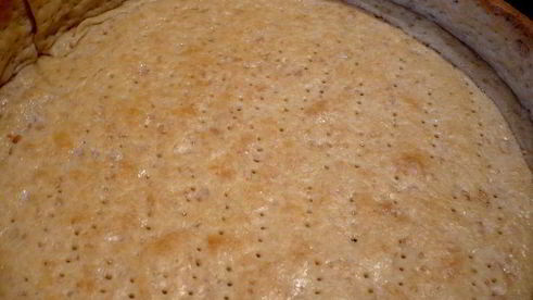 тарт с красной чечевицей и кокосом