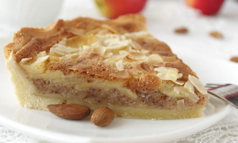 Рецепт тарта с миндалем и яблоками