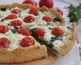 Тарт со шпинатом