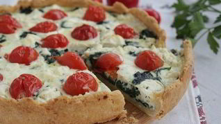 Тарт со шпинатом