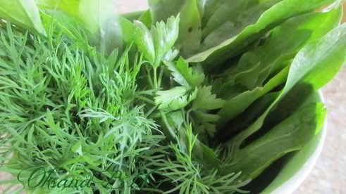 тарт творожный с зеленью