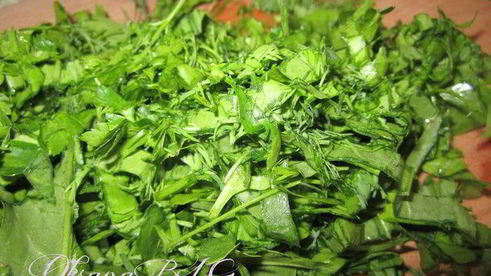 тарт творожный с зеленью