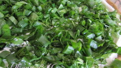 тарт творожный с зеленью