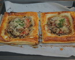 Тарты с грибами и тимьяном