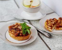 Французские тосты с яблоками