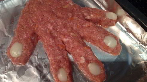 тыква рука монстра на хэллоуин