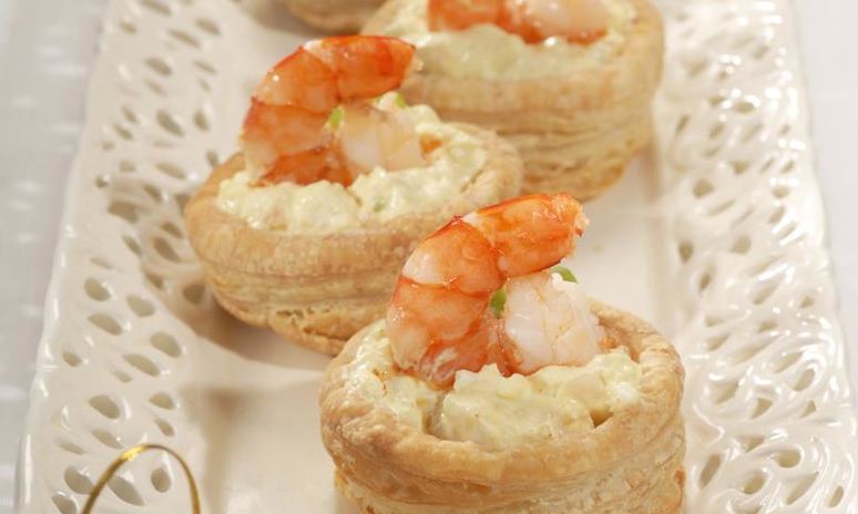 Рецепт волованов с креветками