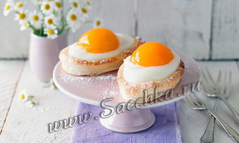 Рецепт пирожного яичница