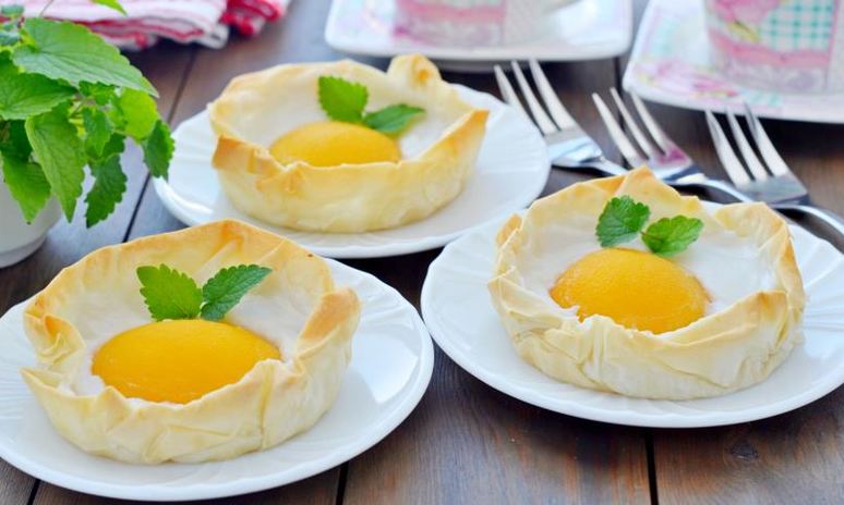 Рецепт постного десерта яичница