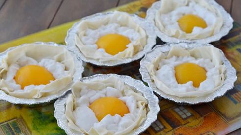 постный десерт яичница