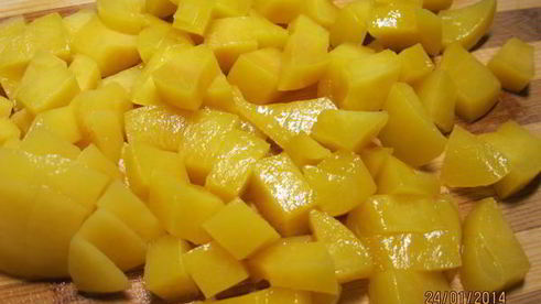 торт яичница с персиками