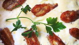 Яичница с бананом