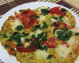 Яичница с моцареллой