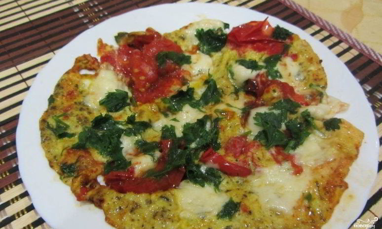 Рецепт яичницы с моцареллой