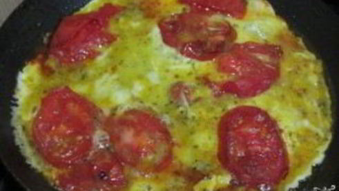 яичница с моцареллой