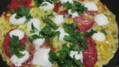 яичница с моцареллой