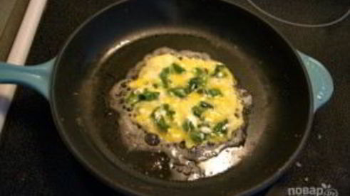 яичница с творогом