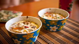 Яичница с заправками